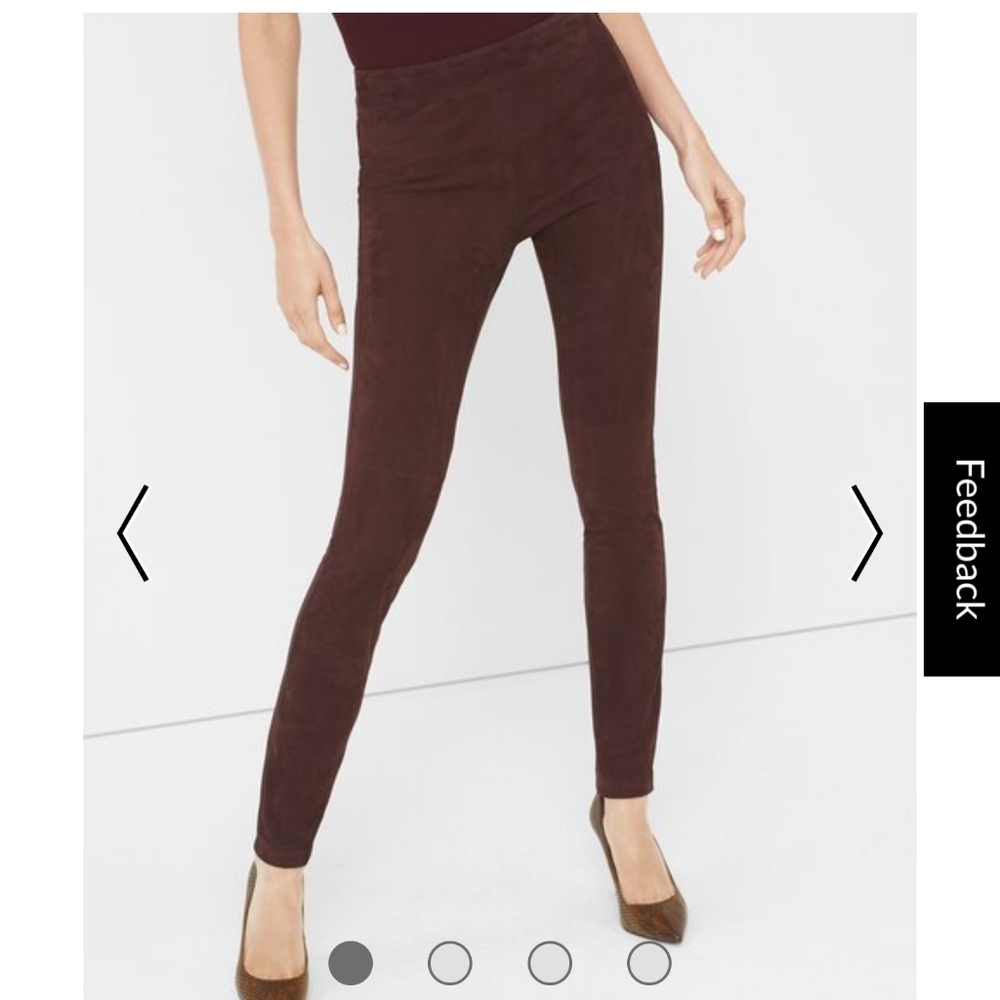 White House Black Market Suede Legging